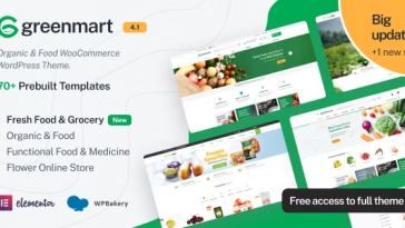 GreenMart Organic & Food WooCommerce WordPress Theme