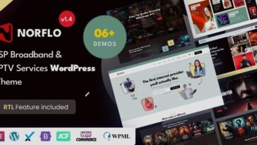 Norflo 1.4.0 – ISP & IPTV Services Elementor WordPress Theme