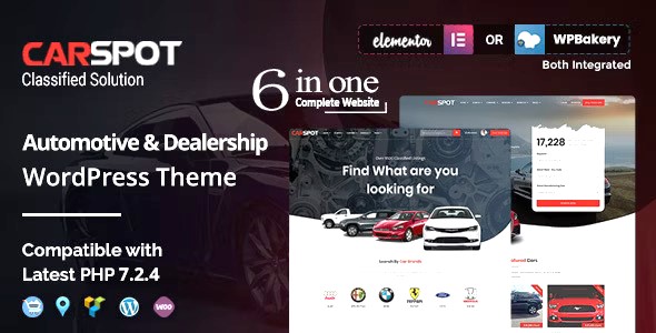 CarSpot 2.4.4 – Dealership WordPress Classified Theme CarSpot 2.4.4 – Dealership WordPress Classified Theme