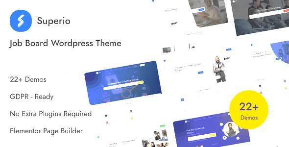 Superio 1.3.23 – Job Board WordPress Theme