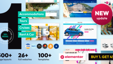 Book Your Travel 8.19.54 – Online Booking WordPress Theme